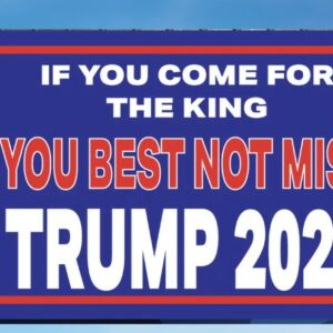 MAGA TRUMP VANCE If you ceom for the king, you best not miss 2024 Donald Trump Flag Yard Sign Banner