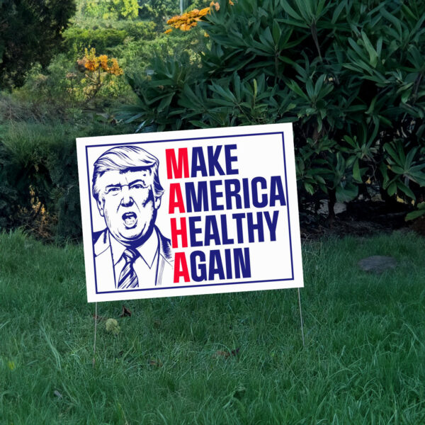 Make America Healthy Again Yard Sign, Vance Trump Kennedy Sign, Republican Garden Sign, Election 2024