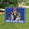 Make Pets Safe Again Yard Sign, Cats For Trump Vance Yard Sign, Republican Garden Sign, President Election 2024, Donald Trump Lawn Sign1