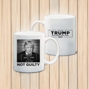 Official Trump Mugshot White Coffee Mug US