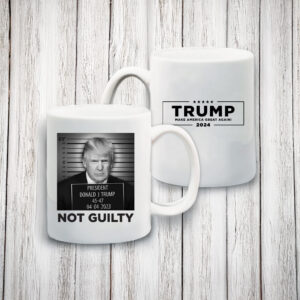 Official Trump Mugshot White Coffee Mugs