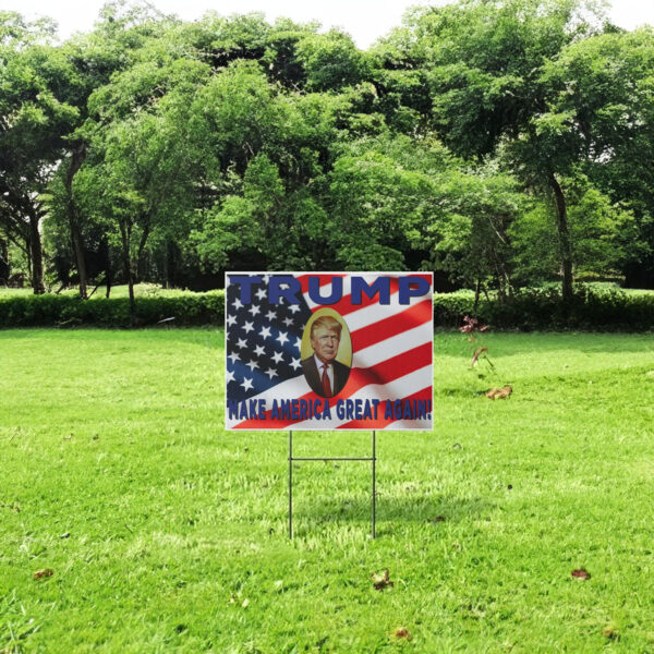 Political Yard Sign-President Trump Campaign Sign