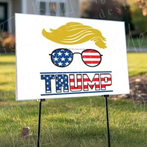 Printable Pro-Trump Yard Sign Trump 2024 & Vance for Senate 18x24 Inch Digital Download