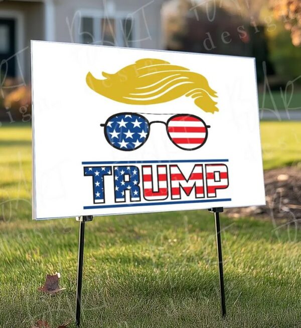 Printable Pro-Trump Yard Sign Trump 2024 & Vance for Senate 18x24 Inch Digital Download