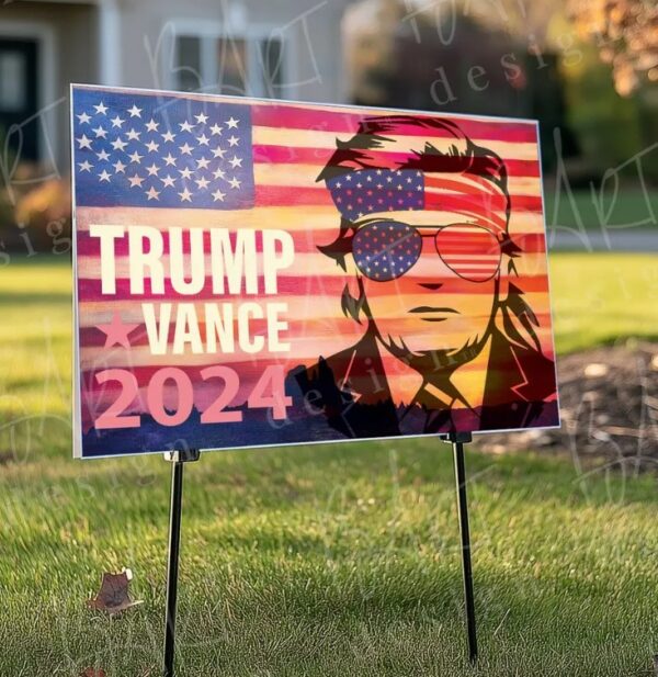 Printable Trump 2024 & Vance Yard Sign 18x24 Inch Campaign Sign Trump Digital Download