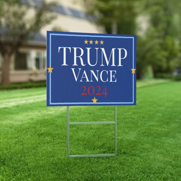 TRUMP Vance 2024 Plastic Yard Sign 3