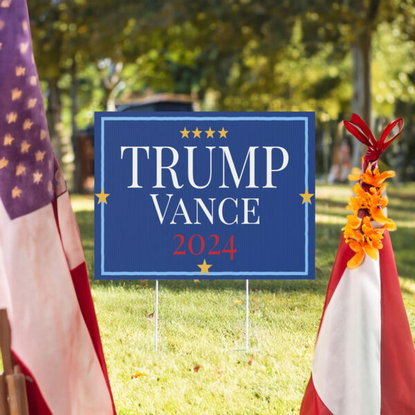 TRUMP Vance 2024 Plastic Yard Sign 4