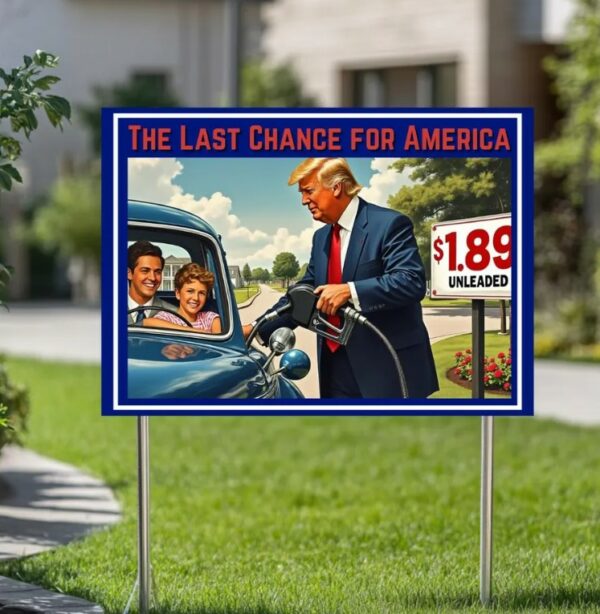 The Last Chance For America Yard Sign, Make America Great Again Yard Sign, Trump Yard Sign, Republicans Yard Sign, Election 2024 Yard Sign1