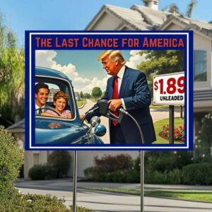 The Last Chance For America Yard Sign, Make America Great Again Yard Sign, Trump Yard Sign, Republicans Yard Sign, Election 2024 Yard Sign3