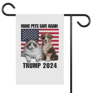 They're eating our cats and dogs, Vote Trump flag, Political Election, 2024, Vote Trump Vance Garden & House Banner, MAGA, Trump Campaign2