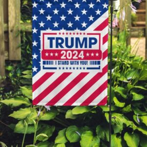 Trump 2024 Garden Flag, Make America Great, President Trump Gift For Home, Conservative Yard Sign, Maga Garden Sign, Donald Trump Banner