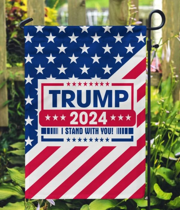 Trump 2024 Garden Flag, Make America Great, President Trump Gift For Home, Conservative Yard Sign, Maga Garden Sign, Donald Trump Banner1