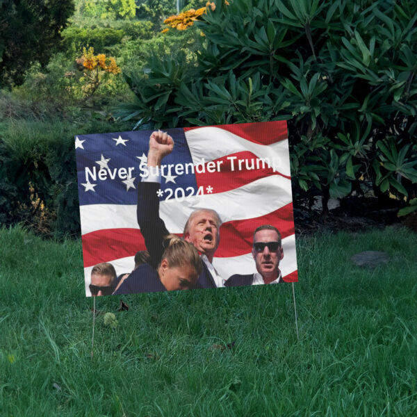 Trump 2024 election Yard Sign american flag donald trump