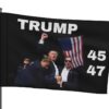 Trump 45 47 Flag Iconic Moment Trump 2024 MAGA Make America Great Again Gift for Her Gift for Him Custom Design