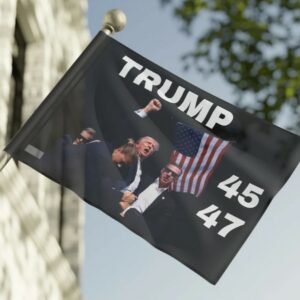 Trump 45 47 Flag Iconic Moment Trump 2024 MAGA Make America Great Again Gift for Her Gift for Him Custom Design2