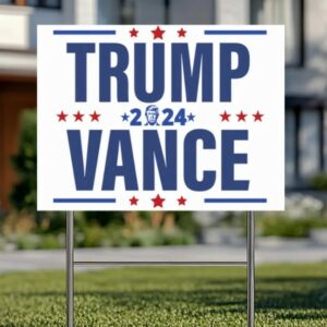 Trump For President Yard Sign, Trump Vance 2024, Presidential Election 2024, Donald Trump Lawn Sign, Trump Vance Yard Sign, Trump Supporter