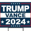 Trump JD Vance For President 2024 - Double Sided Rally Yard Sign with Stakes