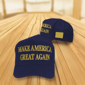 Trump MAGA Navy & Gold Hat US