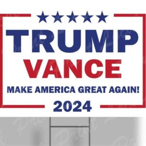 Trump Vance 2024 Donald Trump JD Vance 2024 Sign GOP Yard Sign Republican Yard Sign Trump Running Mate Yard Sign 2024