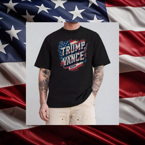 Trump Vance 2024 Election T-Shirt, Patriotic Design, Campaign Tee