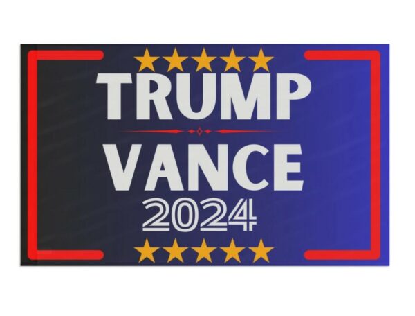 Trump Vance 2024 Flag, Trump 2024, 60 x 36 3x5 foot, Giant Trump Vance flag, Flag for truck boat, Campaign Flag, Outdoor Indoor1