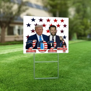 Trump Vance 2024- Full Picture Red White and Blue Political Election Yard sign 2024