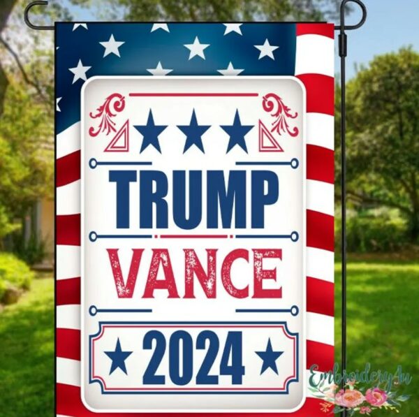 Trump Vance 2024 Garden Flag|Trump Vance American Flag 2024|Trump Vance Garden Flag|Trump Yard Flag|Patriotic Yard Flags|Trump Flag