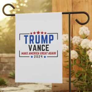 Trump Vance 2024 Logo Garden Flag, Trump Vance Logo Make America Great Again banner, Trump JD Vance Garden flag, Trump banners, Trump 20241