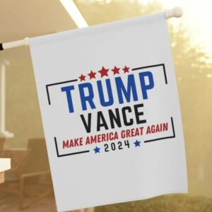 Trump Vance 2024 Logo Garden Flag, Trump Vance Logo Make America Great Again banner, Trump JD Vance Garden flag, Trump banners, Trump 20242