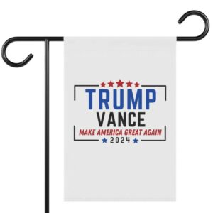 Trump Vance 2024 Logo Garden Flag, Trump Vance Logo Make America Great Again banner, Trump JD Vance Garden flag, Trump banners, Trump 20243