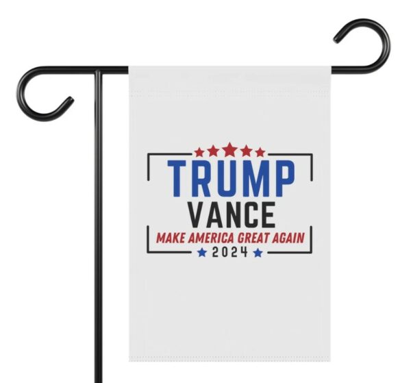 Trump Vance 2024 Logo Garden Flag, Trump Vance Logo Make America Great Again banner, Trump JD Vance Garden flag, Trump banners, Trump 20243