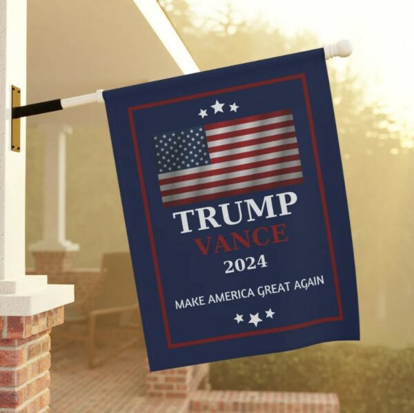 Trump Vance 2024 MAGA Garden Flag Garden Flag Trump Vance 2024 Flag Patriotic Flag Outdoor Patriotic Decor USA Flag Decor Flag2