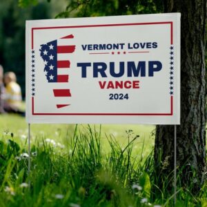 Trump Vance 2024 Make America Great Again Yard Sign with Stakes, Double Sided Political Yard Sign for Republican Party Personalized Donald1