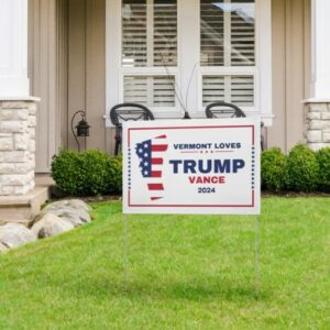 Trump Vance 2024 Make America Great Again Yard Sign with Stakes, Double Sided Political Yard Sign for Republican Party Personalized Donald2