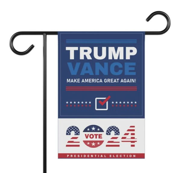 Trump Vance 2024 Rally Garden Flag, Trump Vance 2024 America Lawn Flag Trump For President House Flag Take America Back Lawn Rally Yard Flag1