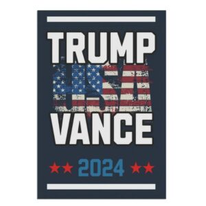 Trump Vance 2024 Republican Presidential Election Garden & House Flag Banner3