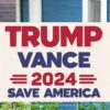 Trump Vance 2024 Save America Election Yard Sign, Trump Supporter Voting Yard Sign, Trump Yard Sign, Vote Trump 2024 Yard Sign, Trump Gift