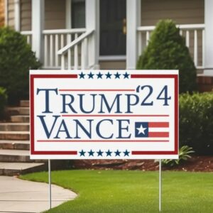 Trump Vance 2024 Yard Sign, Custom Donald Trump Yard Sign, Trump For President, MAGA 2024 Yard Sign, Election Yard Sign, Political Yard Sign