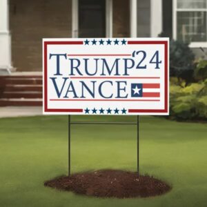 Trump Vance 2024 Yard Sign, Custom Donald Trump Yard Sign, Trump For President, MAGA 2024 Yard Sign, Election Yard Sign, Political Yard Sign1