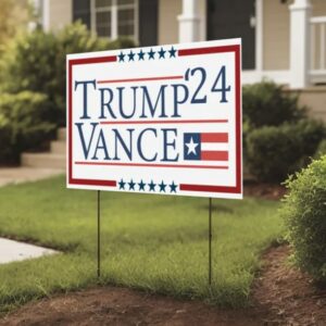 Trump Vance 2024 Yard Sign, Custom Donald Trump Yard Sign, Trump For President, MAGA 2024 Yard Sign, Election Yard Sign, Political Yard Sign3