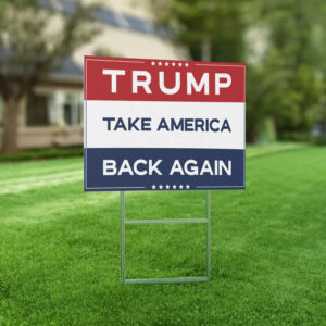 Trump Vance 2024 Yard Sign, Make America Great Again