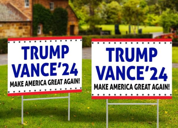 Trump Vance 2024 Yard Sign, Make America Great Again, Election Sign, Republican Sign, Trump 2024, Patriotic Sign, Political Sign, Yard Decor1