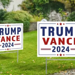 Trump Vance 2024 Yard Sign, Trump 2024, Political Lawn Sign, Republican Sign, Yard Decor, Vote Yard Sign, Trump Supporter, Trump Vance1