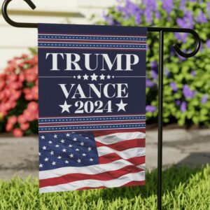 Trump Vance Flag Yard Sign, Double-Sided 12x18 Hanging Garden Flag President Election Republican Outdoor Patriotic Decor, Trump Vance Flag