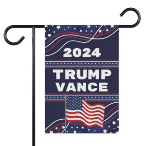 Trump Vance Flag Yard Sign, Double-Sided 12x18 Hanging Garden Flag President Election Republican Outdoor Patriotic Decor, Trump Vance Flag1