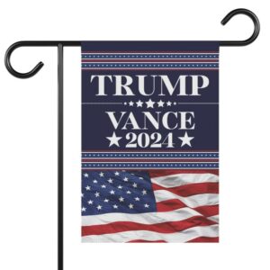 Trump Vance Flag Yard Sign, Double-Sided 12x18 Hanging Garden Flag President Election Republican Outdoor Patriotic Decor, Trump Vance Flag1