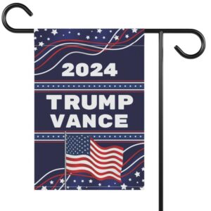 Trump Vance Flag Yard Sign, Double-Sided 12x18 Hanging Garden Flag President Election Republican Outdoor Patriotic Decor, Trump Vance Flag2