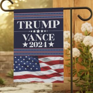 Trump Vance Flag Yard Sign, Double-Sided 12x18 Hanging Garden Flag President Election Republican Outdoor Patriotic Decor, Trump Vance Flag2