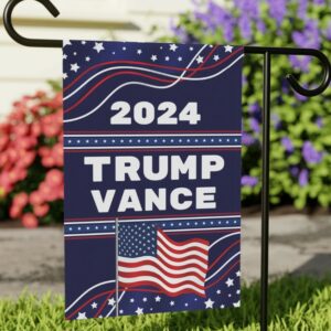 Trump Vance Flag Yard Sign, Double-Sided 12x18 Hanging Garden Flag President Election Republican Outdoor Patriotic Decor, Trump Vance Flag3