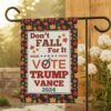 Trump Vance Garden Flag Trump Vance Fall Flag Fall Trump Gifts Halloween Trump Flag Trump 2024 Maga Merch Republican Gifts Fall Garden Flags